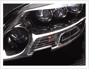 写真：自動車ヘッドランプオール光造形品